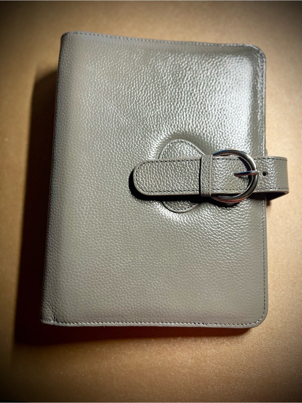 Franklin Covey Classic Ava binder, grey leather